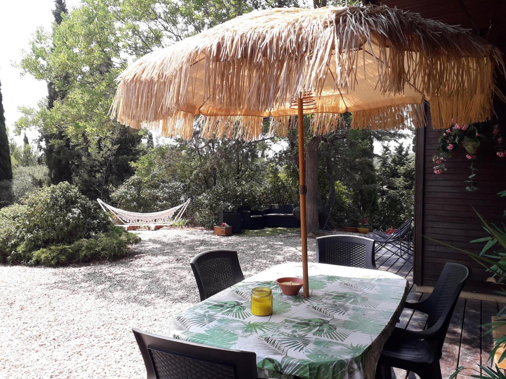Chalet Les Cigalines Au Calme Fabrezan ภายนอก รูปภาพ
